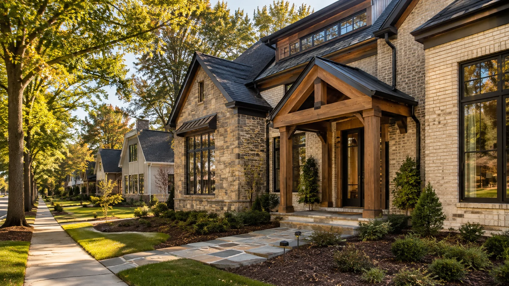 Custom home exterior featured for the 2026 Triangle Parade of Homes guide